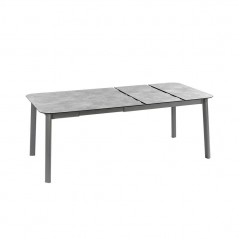 Ausziehbarer Gartentisch ORON 100 x 154 - 200 cm LaFuma LFM5399 Ciment/Titane