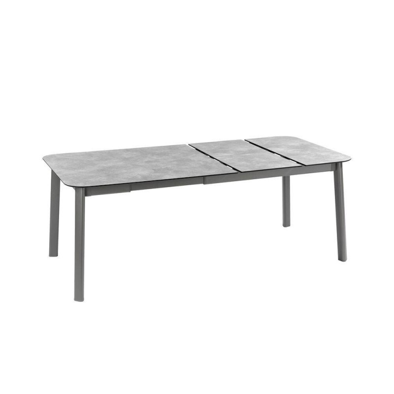 Ausziehbarer Gartentisch ORON 100 x 154 - 200 cm LaFuma LFM5399 Ciment/Titane Ausziehbarer Gartentisch ORON 100 x 154 - 200 cm LaFuma LFM5399 Ciment/Titane