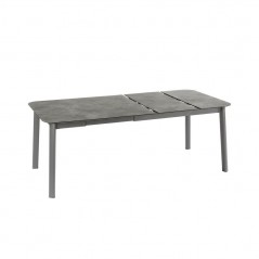 Ausziehbarer Gartentisch ORON 100 x 154 - 200 cm LaFuma LFM5399 Fusain/Titane