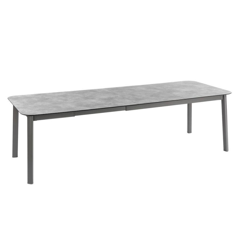 Extendable Garden Table ORON 100 x 200 - 260 cm LaFuma LFM5402 Ciment/Titane