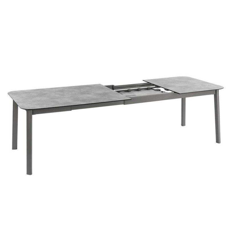 Ausziehbarer Gartentisch ORON 100 x 200 - 260 cm LaFuma LFM5402 Ciment/Titane Ausziehbarer Gartentisch ORON 100 x 200 - 260 cm LaFuma LFM5402 Ciment/Titane