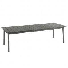 Ausziehbarer Gartentisch ORON 100 x 200 - 260 cm LaFuma LFM5403 Titane/Titane