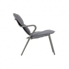 Padded Low Armchair VENCE LaFuma LFM5347 Silver