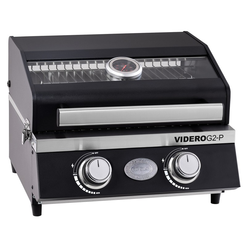 Rösle Tragbarer Gasgrill VIDERO G2-P Schwarz Art.-Nr. 250566 Rösle Tragbarer Gasgrill VIDERO G2-P Schwarz Art.-Nr. 250566