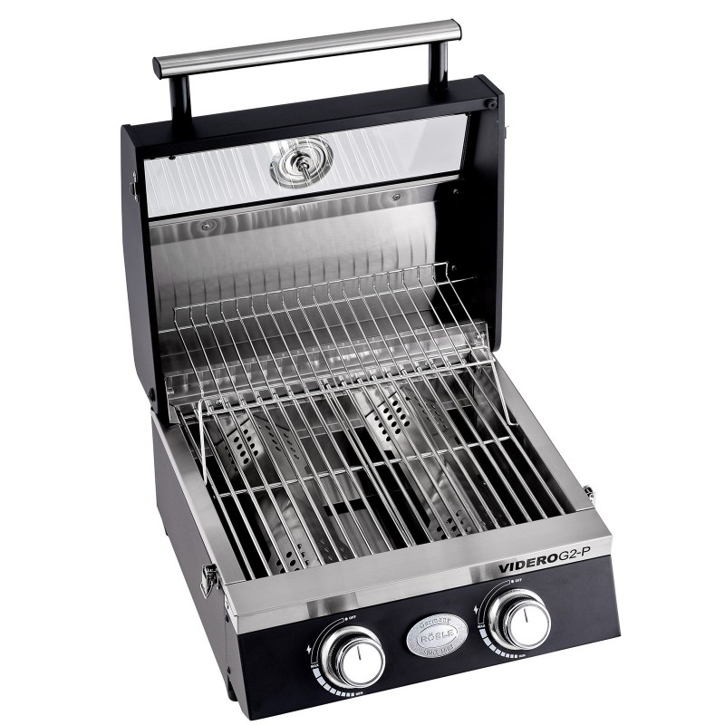 Rösle Tragbarer Gasgrill VIDERO G2-P Schwarz Art.-Nr. 250566 Rösle Tragbarer Gasgrill VIDERO G2-P Schwarz Art.-Nr. 250566