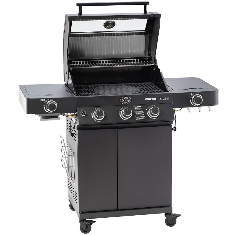 Rösle Gasgrillstation VIDERO PRO G3-S Vario+ Mattschwarz Art.-Nr. 250576