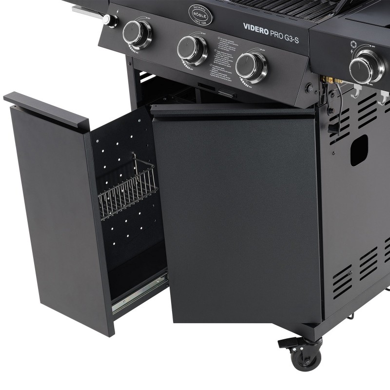Rösle Gas Barbecue Station VIDERO PRO G3-S Vario+ Matte Black cod. 250576 Rösle Gas Barbecue Station VIDERO PRO G3-S Vario+ Matte Black cod. 250576
