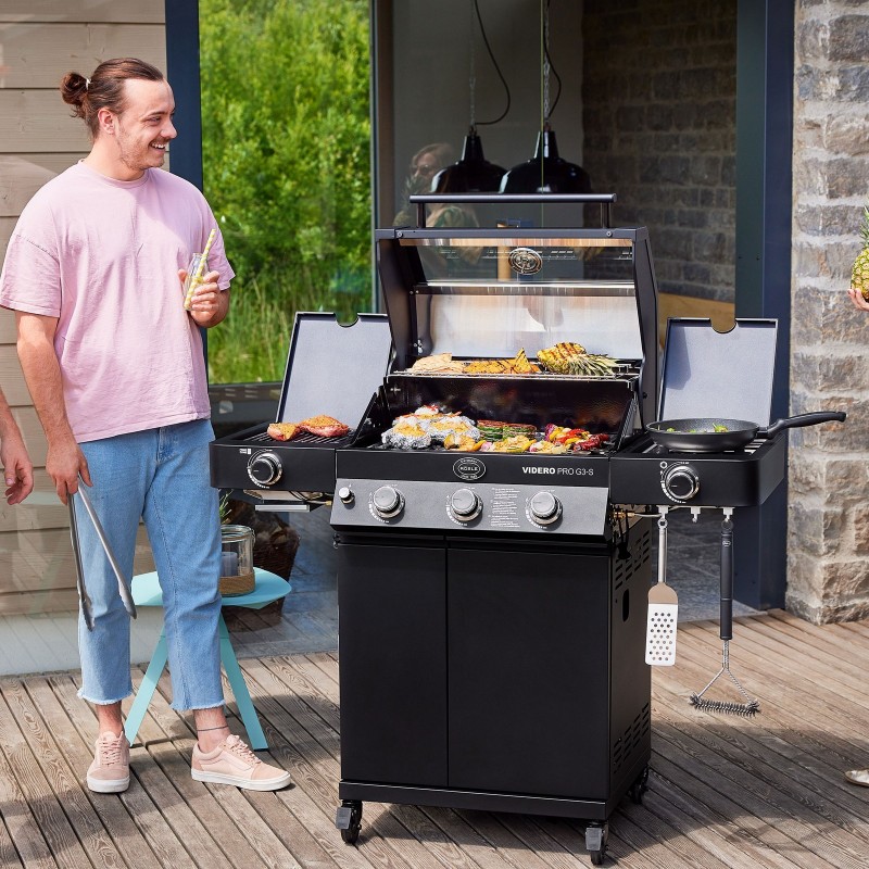 Rösle Gasgrillstation VIDERO PRO G3-S Vario+ Mattschwarz Art.-Nr. 250576