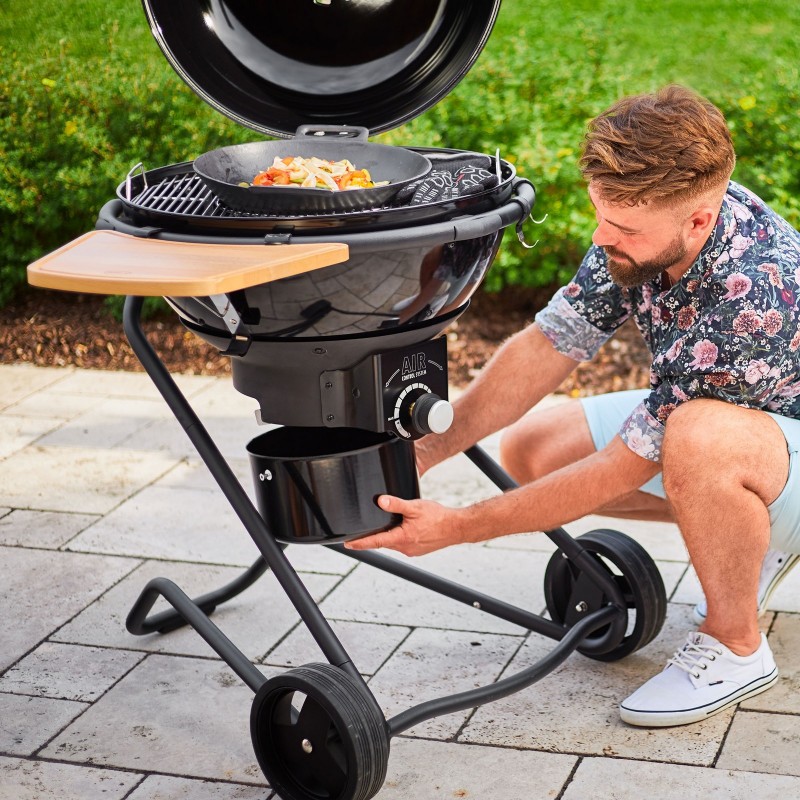 Rösle Holzkohlegrill N. 1 F60 AIR PRO Vario+ Ø 60 Mattschwarz Art.-Nr. 250590