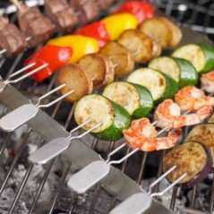 Rösle BBQ Skewer Holder Set of 6 cod. 250072