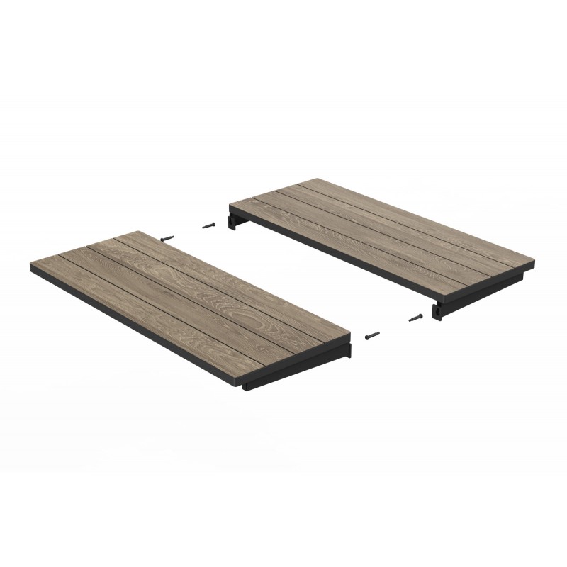 Keter Porto Nova 160 Extendable Table Black and Ashwood Keter Porto Nova 160 Extendable Table Black and Ashwood