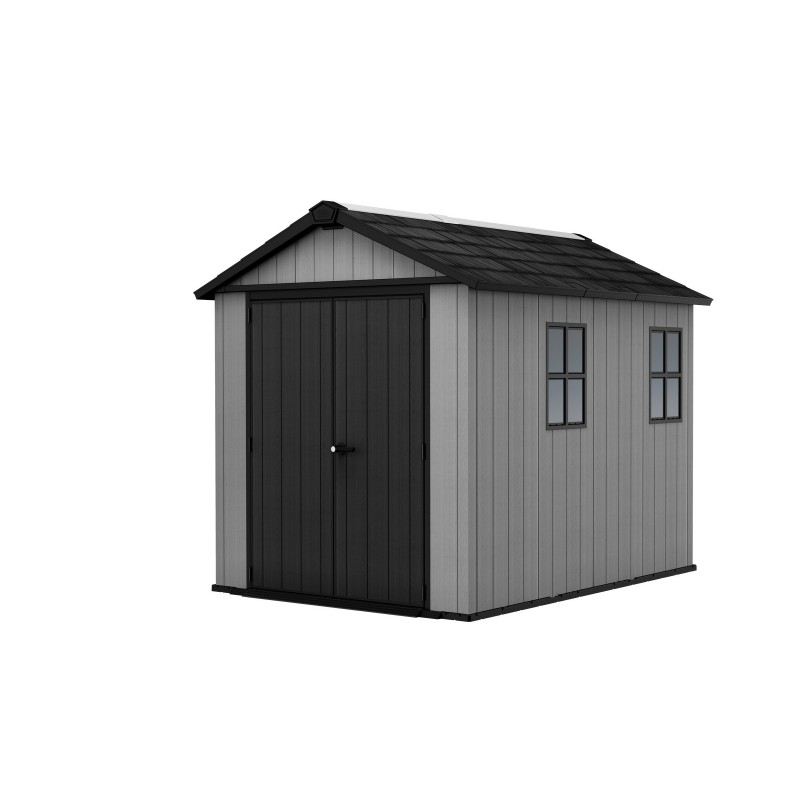 Keter Resin Garden Shed NEWTON PLUS 975 Grey with Dual Assembly Option Keter Resin Garden Shed NEWTON PLUS 975 Grey with Dual Assembly Option