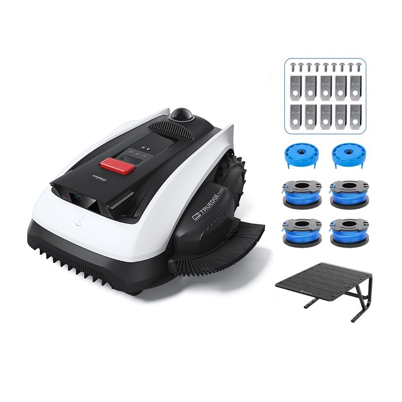 Robot Tagliaerba Automatico ECOVACS serie GOAT O1200 LiDar PRO Care Kit con Garage Omaggio