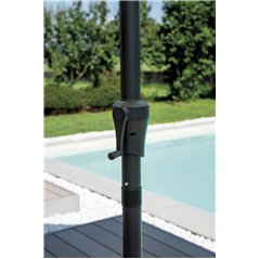 Ombrellone Montana In Alluminio con Palo Centrale Ø3 mt Ecru' - Antracite