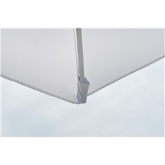 Ombrellone Push Up In Alluminio con Palo Centrale 4x4 mt Bianco - Bianco