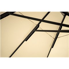 Ombrellone In Alluminio con Palo Centrale 5x5 mt Ecru' - Antracite