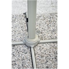 Ombrellone Colorado In Alluminio con Palo Laterale 3x3 mt Ecru' - Creta