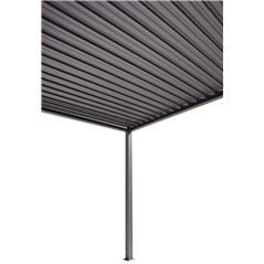 Pergola aus Aluminium und Stahl 3x4 m New Mexico - Anthrazit Greenwood