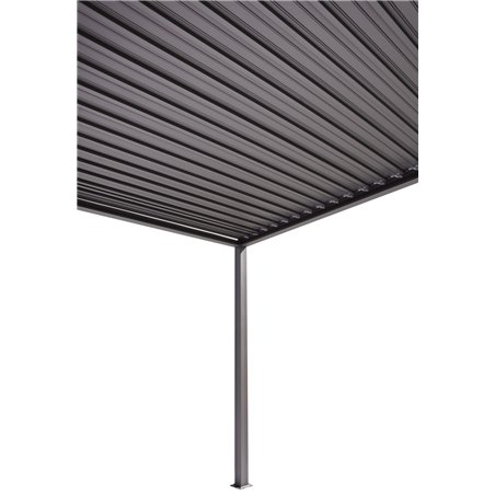 Pergola aus Aluminium und Stahl 3x4 m New Mexico - Anthrazit Greenwood