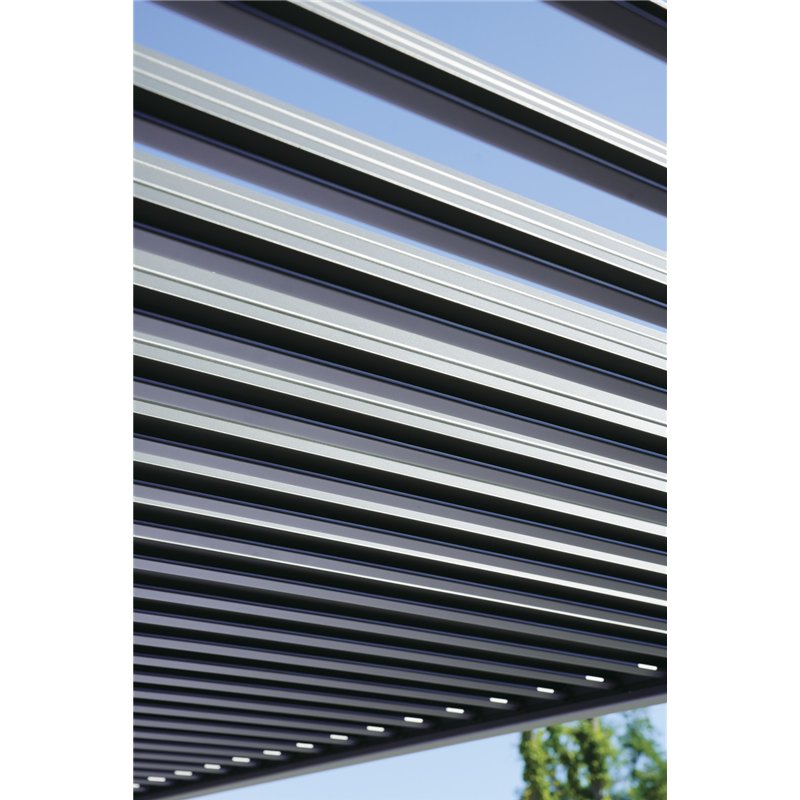 Pergola aus Aluminium und Stahl 3x4 m New Mexico - Anthrazit Greenwood