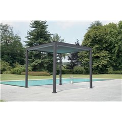 Arizona Pergola aus Aluminium 3x3 m Anthrazit Greenwood