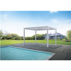 Texas Pergola aus Aluminium 3x4 m Weiß Greenwood
