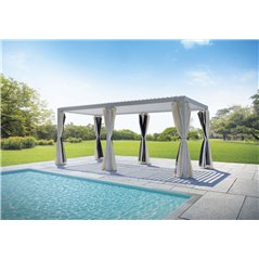 Pergola Texas In Alluminio 3x6 mt Bianco