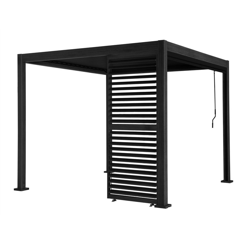 Greenwood 93cm Aluminum Panel with Adjustable Slats for Texas Pergola - Anthracite