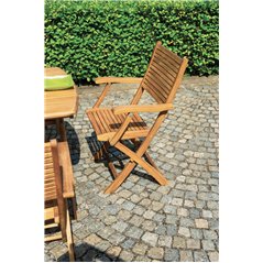 Sedia Pietrasanta In Acacia - Pieghevole