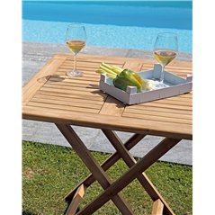 Tavolo Vulcano In Teak 80x80 cm - Pieghevole