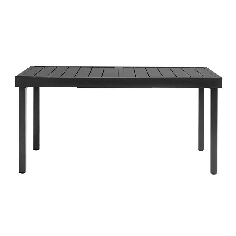 Pella Ausziehtisch aus Eisen 156/213x95 cm - Anthrazit Greenwood