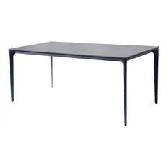 Alghero Aluminiumtisch 180x90 cm - Graue Steinzeugplatte - Anthrazit Greenwood