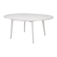 Tavolo Tropea In Alluminio Ø120/170 cm - Bianco - Allungabile