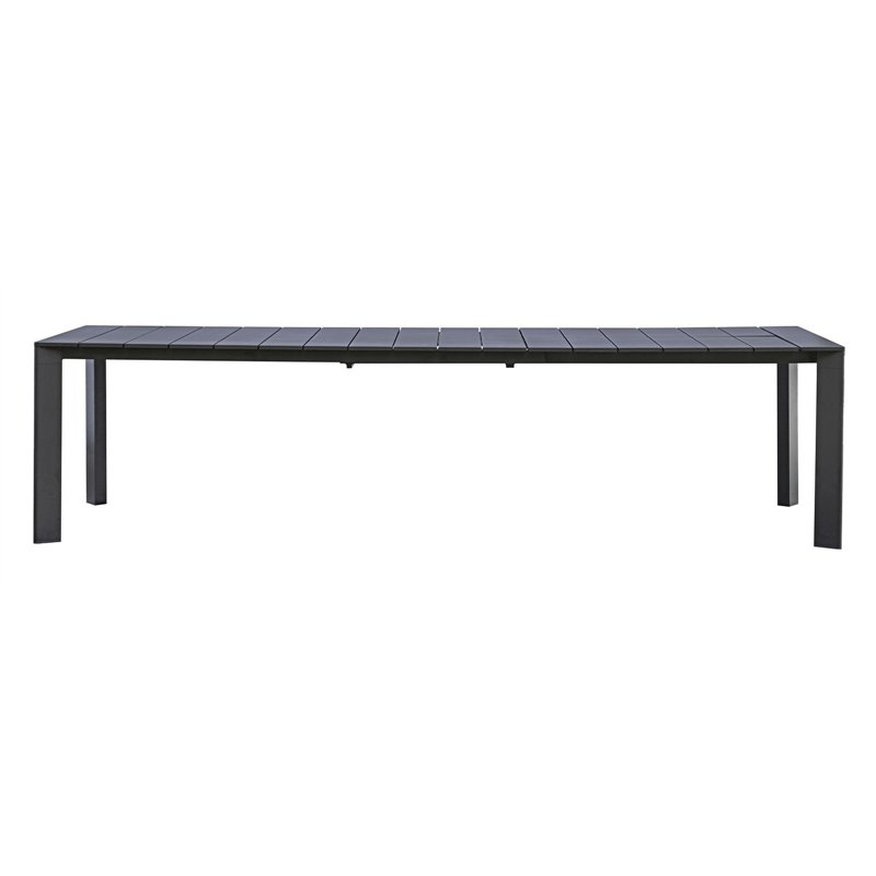 Greenwood Nettuno Aluminum Garden Table 200/300x100 cm - Anthracite - Extendable