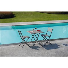 Sedia Lucca In Alluminio - Tortora - Pieghevole