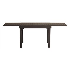 Tavolo Capannori In Alluminio 106/212x75 cm - Cioccolato - Allungabile