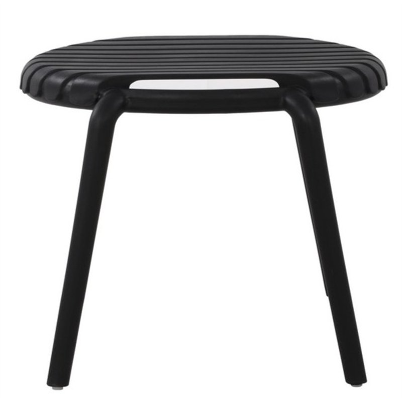 Greenwood Valencia Balcony Garden Table Set in Polypropylene with Fiberglass - Anthracite