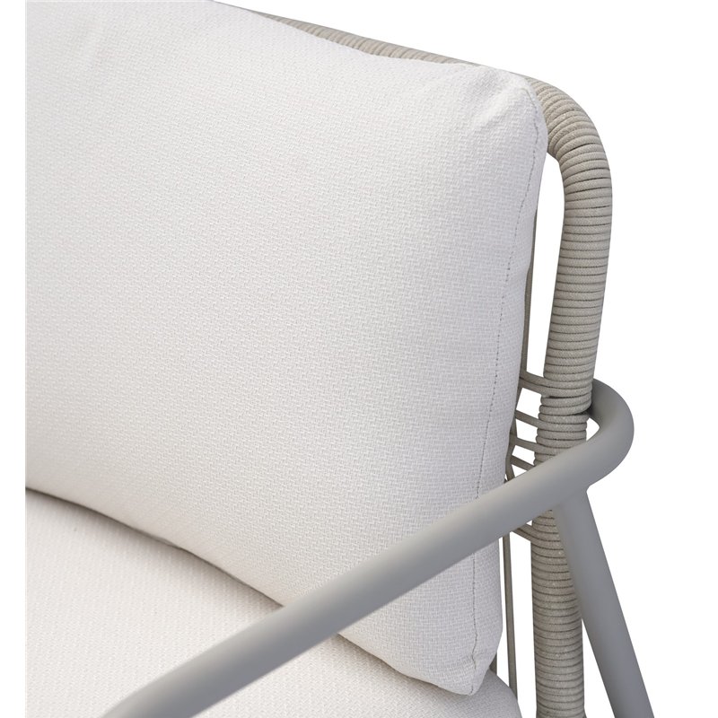 Greenwood Montpellier Aluminum Set - Beige Rope - Crete