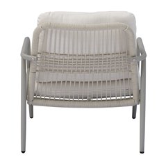 Set Montpellier In Alluminio - Corda Beige - Creta