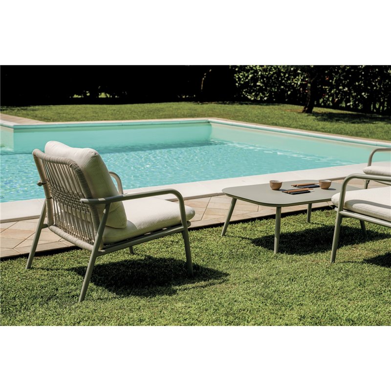 Montpellier Aluminium-Set - Beiges Seil - Kreta Greenwood Montpellier Aluminium-Set - Beiges Seil - Kreta Greenwood