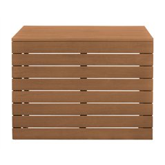Set Angolare Saint Tropez In Alluminio E Resin Wood - Antracite
