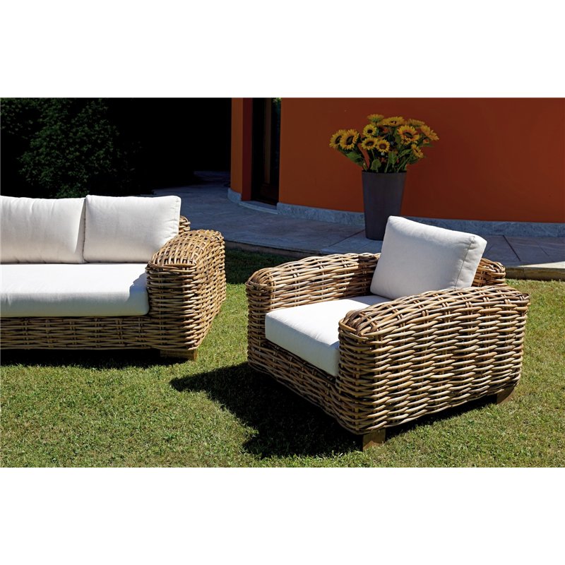 Bangalore-Set aus natürlichem Riesen-Rattan Greenwood