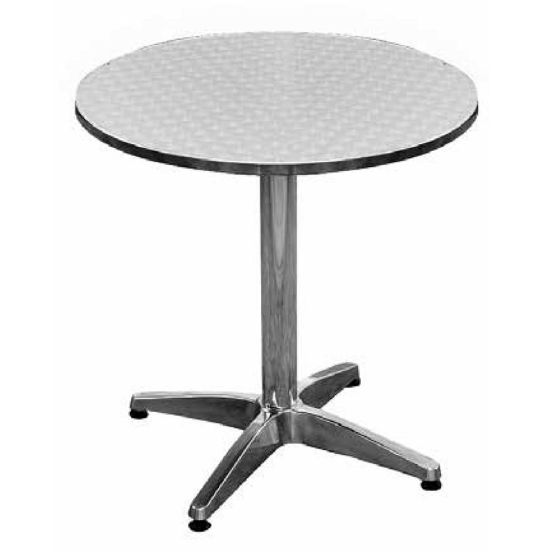 Tisch aus Aluminium und Stahl Ø 70 cm Greenwood