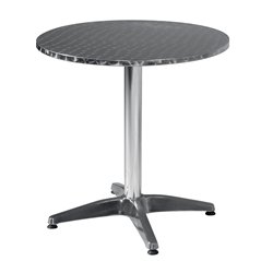 Tavolo In Alluminio E Acciaio Ø70 cm
