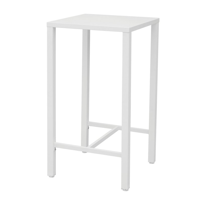 Greenwood Iseo High Steel Garden Table 60x60 cm - White