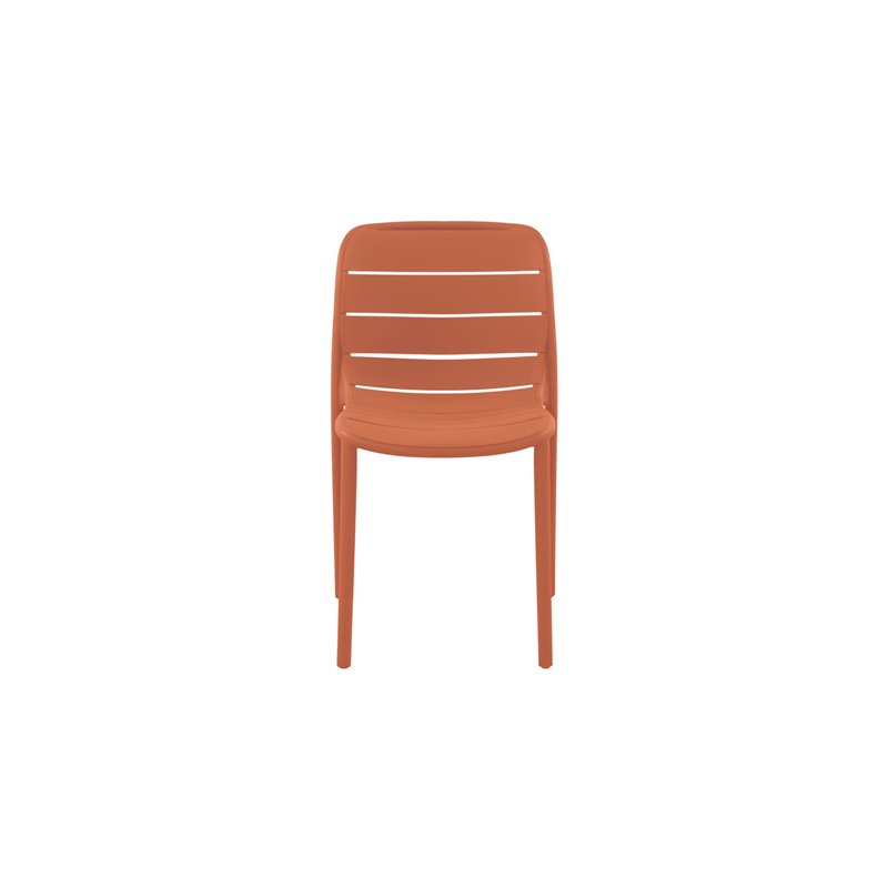 Pisa-Stuhl aus Polypropylen mit Fiberglas - Ziegel Greenwood