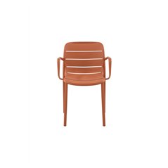 Sedia Pisa In Polipropilene Con Fibra Di Vetro  - Mattone