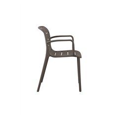 Sedia Pisa In Polipropilene Con Fibra Di Vetro  - Tortora