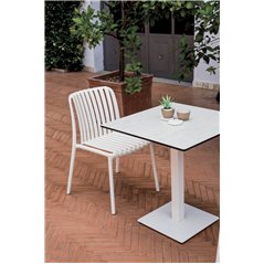 Sedia Como In Polipropilene Con Fibra Di Vetro  - Bianco