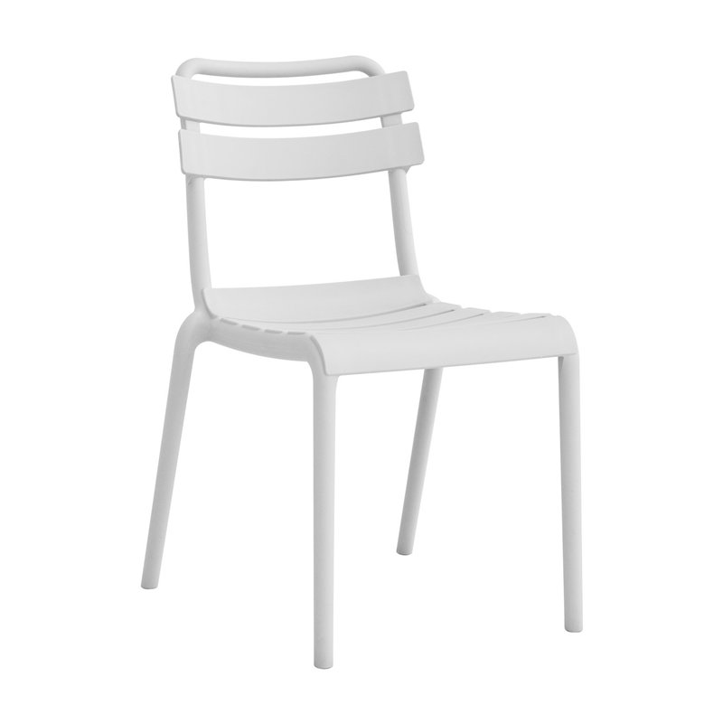 Greenwood Monza Garden Chair in Polypropylene with Fiberglass - White